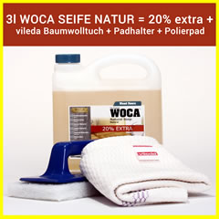 WOCA Seifensset weiß Aktion mit Padhalter